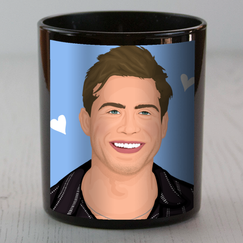 Leo Woodall Illustration - scented candle by By Rosybum