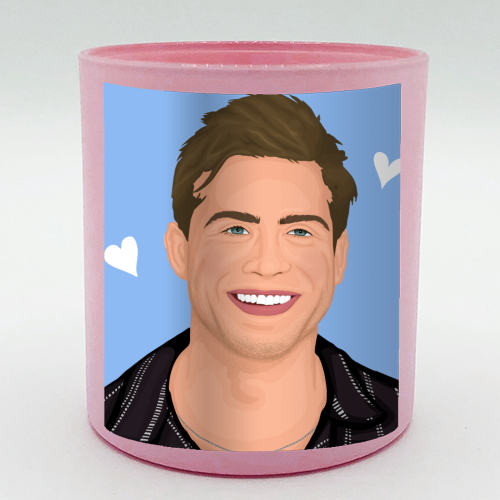 Leo Woodall Illustration - scented candle by By Rosybum