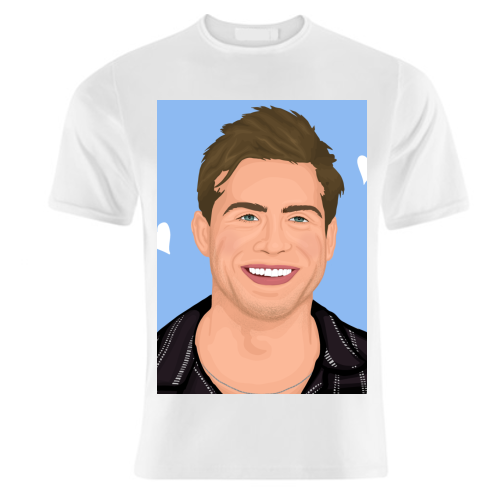 Leo Woodall Illustration - unique t shirt by By Rosybum