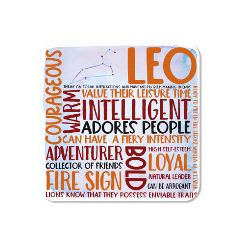 Leo Word Art - Magnet by All About Words Designs