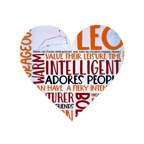 Leo Word Art - Magnet by All About Words Designs
