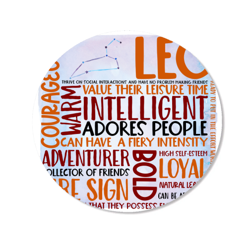 Leo Word Art - Magnet by All About Words Designs