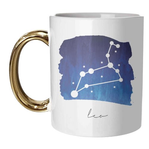 Leo Zodiac Constellation - unique mug by Toni Scott