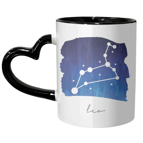 Leo Zodiac Constellation - unique mug by Toni Scott