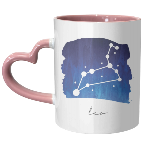 Leo Zodiac Constellation - unique mug by Toni Scott