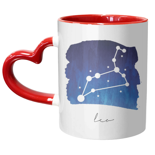 Leo Zodiac Constellation - unique mug by Toni Scott
