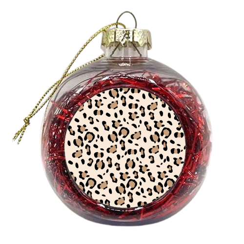 Leopard Animal Print Glam #27 #pattern #decor #art - xmas bauble by Anita Bella Jantz