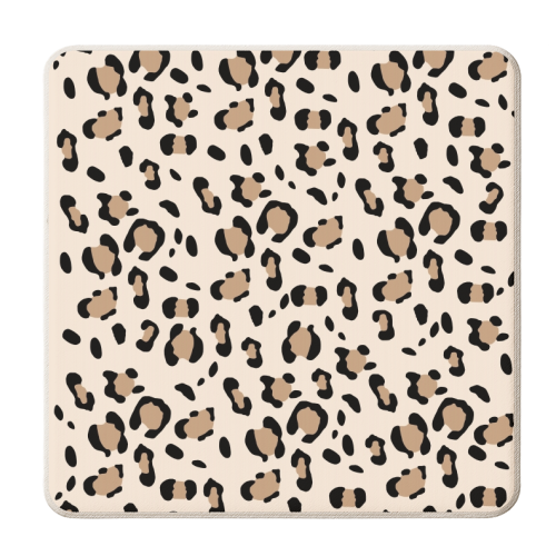 Leopard Animal Print Glam #27 #pattern #decor #art - personalised beer coaster by Anita Bella Jantz