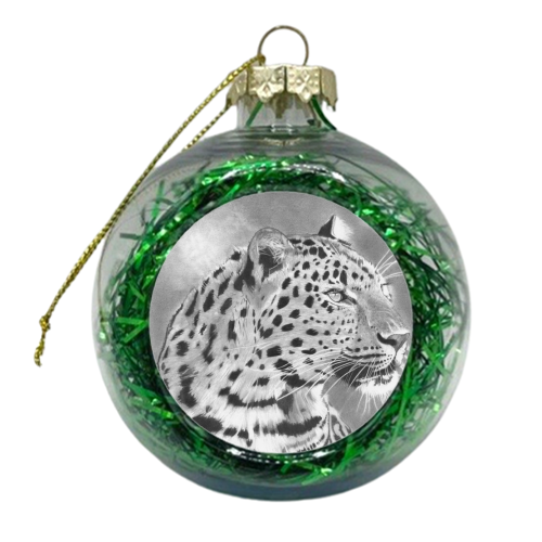 Leopard - xmas bauble by Joe Taylor