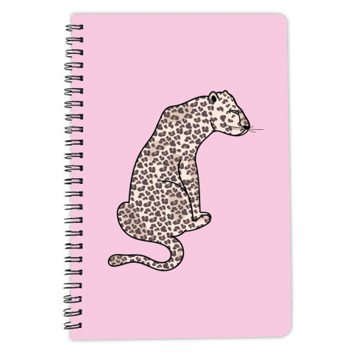 Leopard Illustration - personalised A4, A5, A6 notebook by Mols & Mae