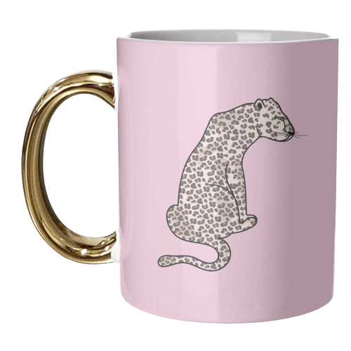 Leopard Illustration - unique mug by Mols & Mae