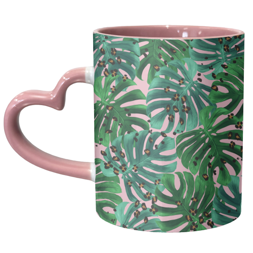 LEOPARD LEAVES - unique mug by PEARL & CLOVER