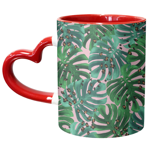 LEOPARD LEAVES - unique mug by PEARL & CLOVER