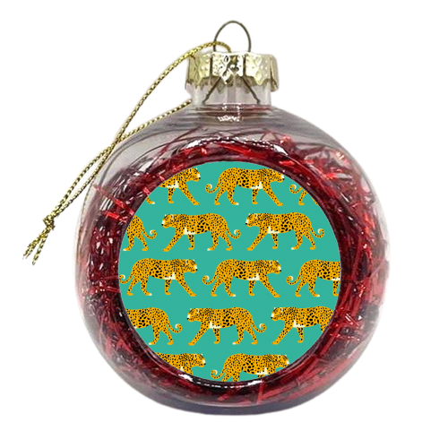 Leopard Love - xmas bauble by Laura Lonsdale