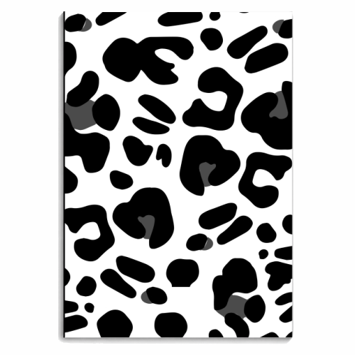 Leopard Love Monochrome Animal Print - personalised A4, A5, A6 notebook by Betty & The Roses