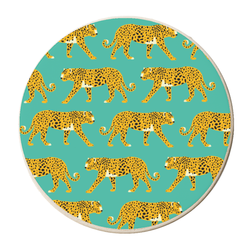 Leopard Love - personalised beer coaster by Laura Lonsdale