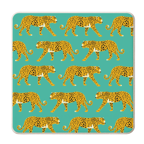 Leopard Love - personalised beer coaster by Laura Lonsdale