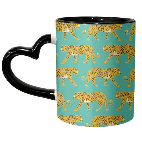Leopard Love - unique mug by Laura Lonsdale