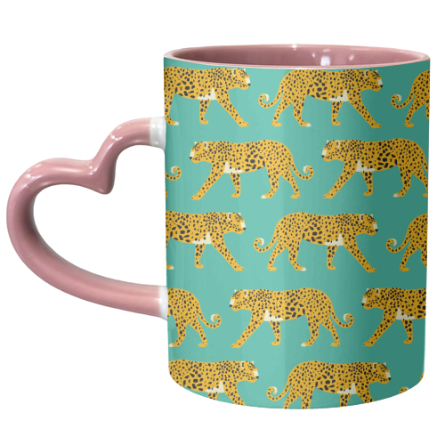 Leopard Love - unique mug by Laura Lonsdale