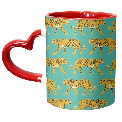 Leopard Love - unique mug by Laura Lonsdale