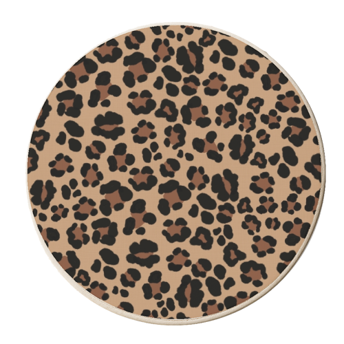 Leopard Print Glam #1 #pattern #decor #art - personalised beer coaster by Anita Bella Jantz