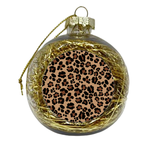 Leopard Print Glam #1 #pattern #decor #art - xmas bauble by Anita Bella Jantz