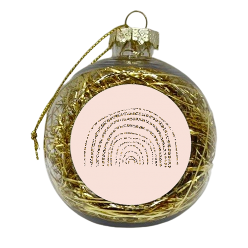 Leopard Print Rainbow - xmas bauble by The 13 Prints