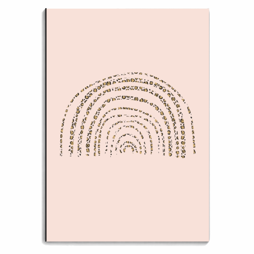 Leopard Print Rainbow - personalised A4, A5, A6 notebook by The 13 Prints