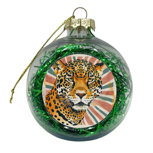 Leopard - xmas bauble by DejaReve