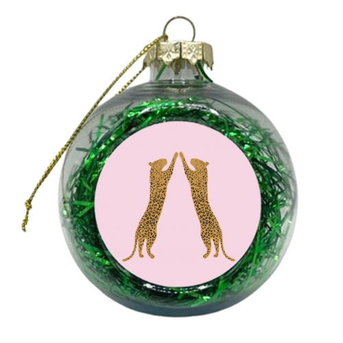 Leopards - xmas bauble by Ella Seymour
