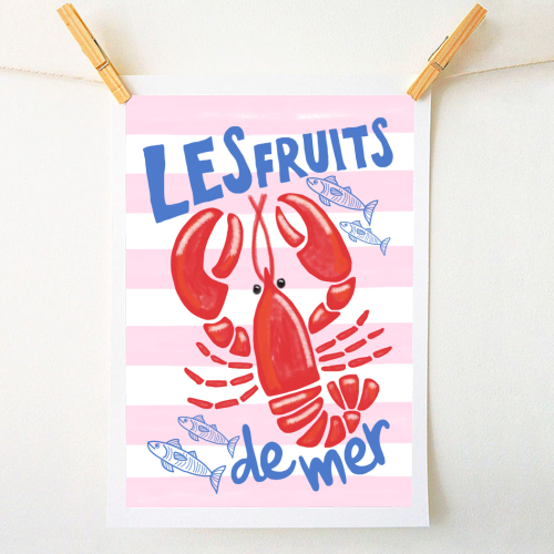 Les fruits de mer - A1 - A4 art print by The Boy and the Bear