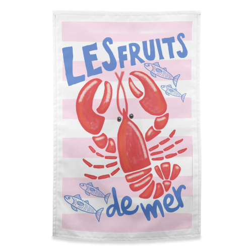 Les fruits de mer - funny tea towel by The Boy and the Bear