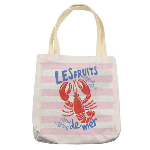 Les fruits de mer - printed canvas tote bag by The Boy and the Bear