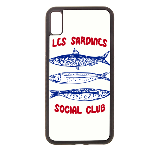 Les Sardine Social Club – Bold French Fish Art - stylish phone case by EZbie