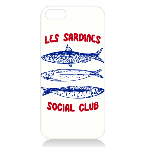 Les Sardine Social Club – Bold French Fish Art - unique phone case by EZbie
