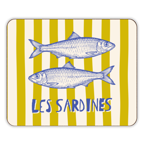 Les Sardines - designer placemat by Claire Atwood