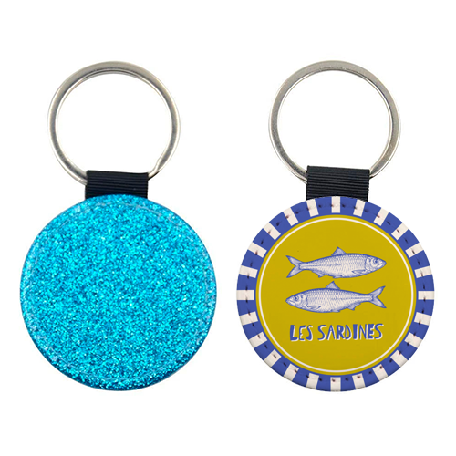 Les Sardines - keyring by Claire Atwood