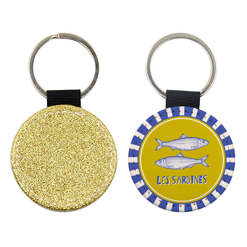 Les Sardines - keyring by Claire Atwood