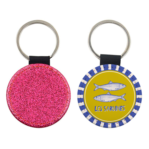 Les Sardines - keyring by Claire Atwood