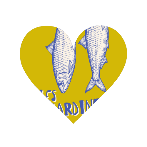 Les Sardines - Magnet by Claire Atwood