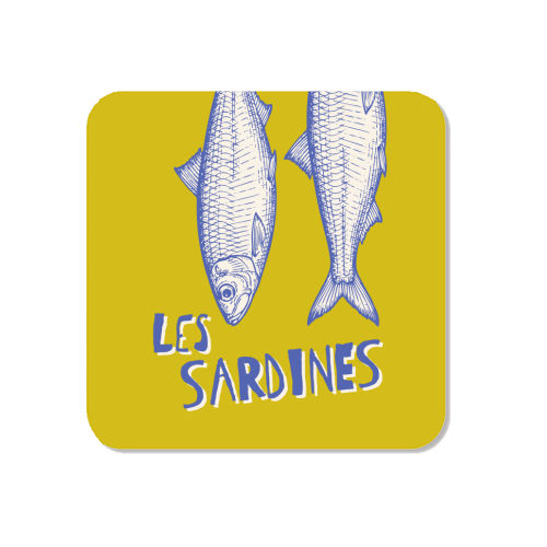 Les Sardines - Magnet by Claire Atwood