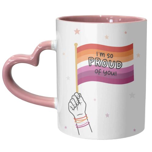 Lesbian coming out - unique mug by Loren Grosvenor