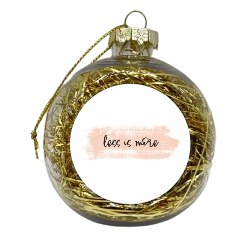 Less is more - xmas bauble by wordup