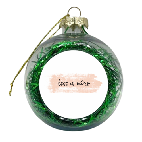 Less is more - xmas bauble by wordup