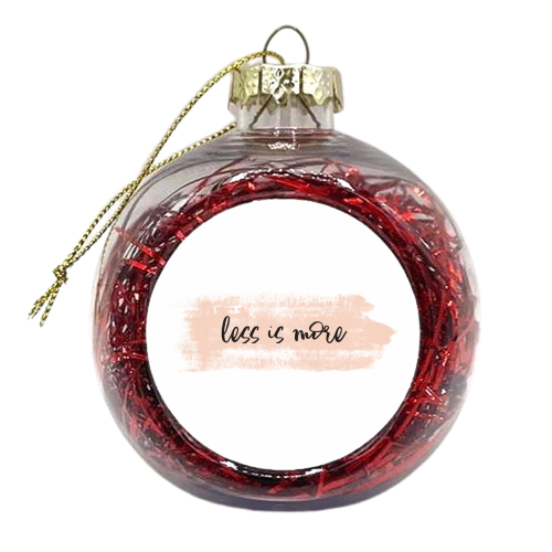 Less is more - xmas bauble by wordup
