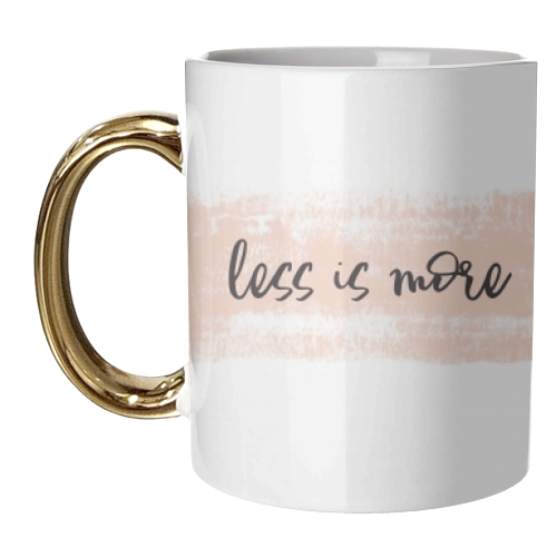 Less is more - unique mug by wordup