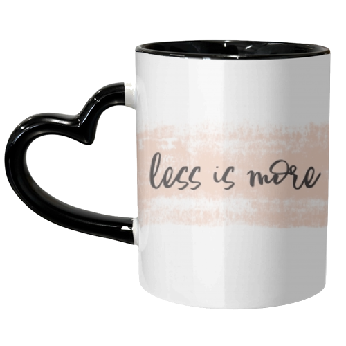 Less is more - unique mug by wordup