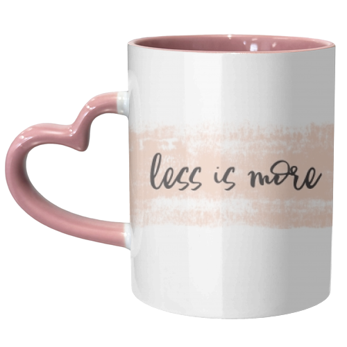 Less is more - unique mug by wordup