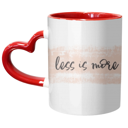 Less is more - unique mug by wordup
