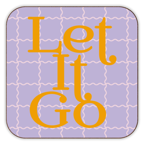 Let It Go - personalised beer coaster by Daniela di Niro